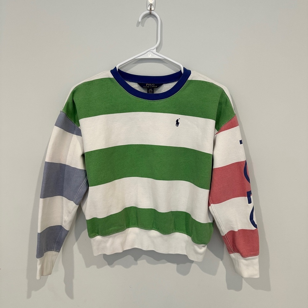 Poll Ralph Lauren Striped Fleece Sweatshirt